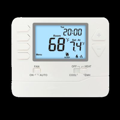 Souwer Automatisation industrielle ABS pompe à chaleur régulateur de température climatisation Thermostat avec 3,84 cm2 Taille de l'écran