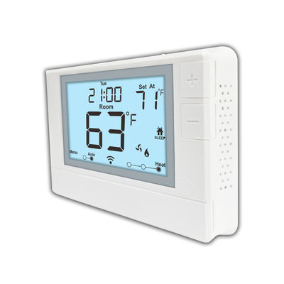 Thermostat simple non programmable avec capteur NTC et rétroéclairage bleu pour un contrôle précis de la température