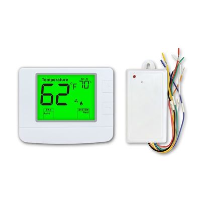 Thermostat d'ambiance sans fil non programmable avec Wi-Fi 2,4 GHz Smart Life Compatible avec Alexa Matériau PC ABS ignifuge