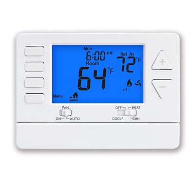 Riseem pratique 7 jours mode de fonctionnement du ventilateur thermostat programmable ON pour la pompe à chaleur conventionnelle ou économiser sur les coûts d'énergie