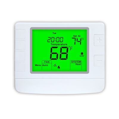 Contrôlez sans effort votre système de CVC avec le thermostat programmable 7 jours en matériau ABS PC anti-inflammable