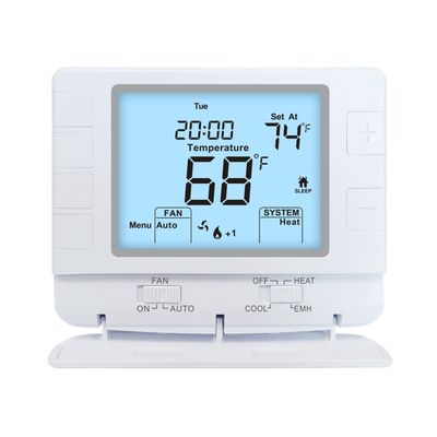 Riseem STN2320 Thermostat programmable pour pompe à chaleur avec chauffage d'urgence