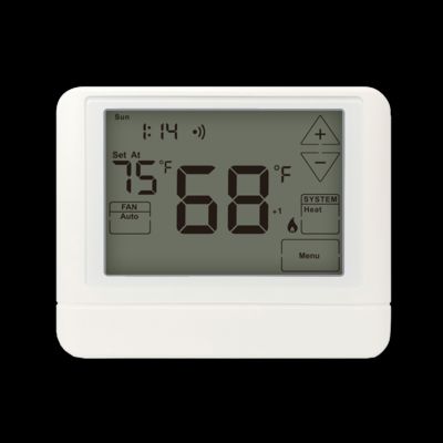 24V LCD à couleur blanche numérique 2 chaleur 1 refroidissement climatiseur électronique pompe à chaleur de pièce thermostat STN855WHD