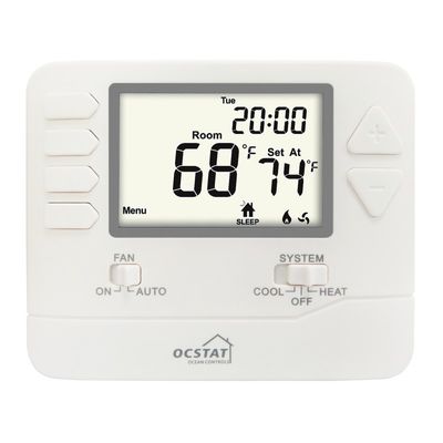 Riseem AUTO Mode de fonctionnement du ventilateur Température de la pièce câblée Thermostat de chauffage offrant 1H 1C Stades H C Conventionnel pour une régulation stable et de la température