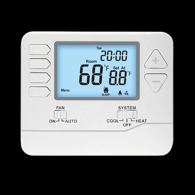 Thermostat programmable 7 jours à économie d'énergie conçu pour les applications conventionnelles, assurant la gestion du climat et la réduction des coûts