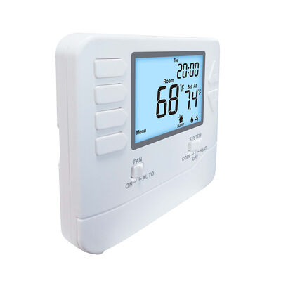 Mode de fonctionnement du système de chaleur 7 jours Thermostat programmable 2H 2C Pompe à chaleur conventionnelle 2H 2C sans contrôle de chaleur d'urgence auxiliaire