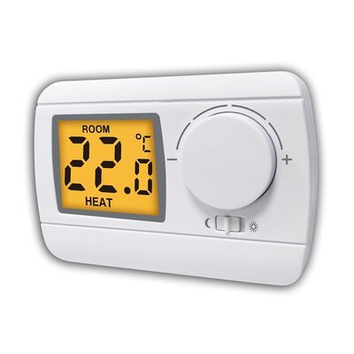 Contrôle de la température de la chaudière non programmable Thermostat de chauffage de couleur blanche Conçu pour les systèmes de chaudières industrielles et la stabilité des processus