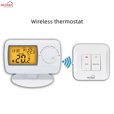 Thermostat d'ambiance RF 6W, 230V, idéal pour les systèmes de contrôle HVAC commerciaux, boîtier en ABS PC ignifuge