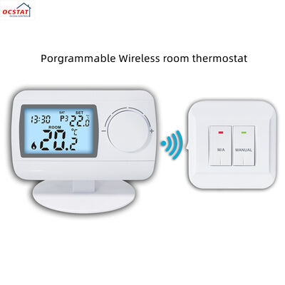 Thermostat numérique programmable 7 JOURS utilisant une alimentation par piles de taille 2 AA assurant le contrôle de la température pour les applications commerciales