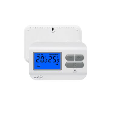 Thermostat électronique chauffant réglable à piles lithium AAA (2x) avec écran LCD non programmable, pour chaudières, OEM ODM sur mesure pour les fournisseurs de restauration et les chefs cuisiniers professionnels