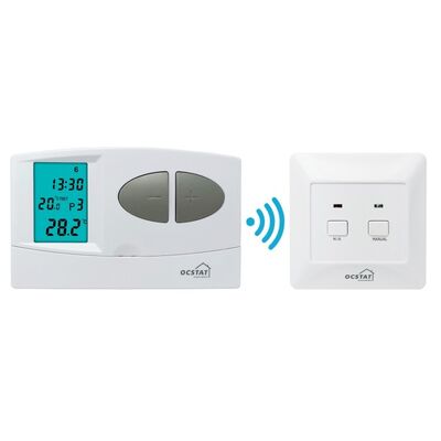 Mode de fonctionnement du système OFF Thermostat programmable sans fil pour chaudière RF 130 X 80 X 35 mm Taille compacte Idéal pour les solutions de contrôle CVC commerciales