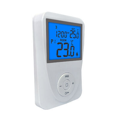 Systèmes de chauffage par le sol Compatible Chambre de chauffage par le sol Thermostat câblé 230V Contrôleur de température de rétroéclairage blanc bleu
