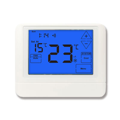Taille d'affichage 7,52 m2 en 7 jours Thermostat programmable WIFI HVAC 4 H 2 C Anti-inflammable ABS PC Construction pour une sécurité et un fonctionnement