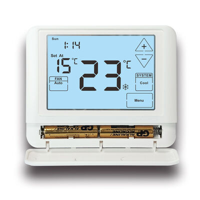 Lumière de fond blanche de 24V Couleur de la salle de climatisation 7 jours Thermostat Température varie de 32°F à 99°F Idéal pour un contrôle précis du climat dans les centres de données