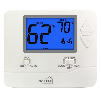 Riseem climatisation numérique non programmable à domicile Thermostat rétroéclairage bleu Affichage LCD