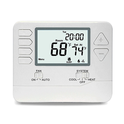 Maison de Digital thermostat programmable de 7 jours avec le grand écran d'affichage à cristaux liquides à piles