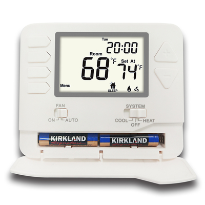 Riseem Chambre numérique à la maison programmable Thermostat Lumière de fond bleue Économie d'énergie