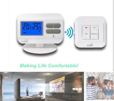 Riseem électronique RF Thermostat de chauffage au sol non programmable avec batterie de taille 2*AAA