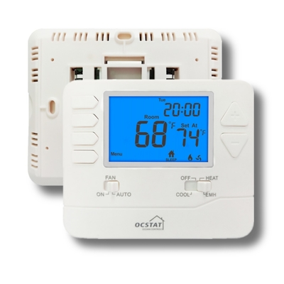 La chaleur 2 1 thermostat programmable à chaleur de pièce fraîche de pompe pour la cuisine/salle de bains 24V