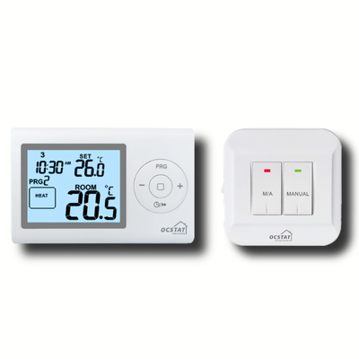 24 opérations faciles multifonctionnelles de pièce de l'heure rf de thermostat réglable programmable de la température