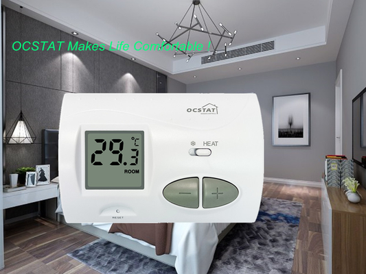Riseem Couleur blanche Thermostat domestique non programmable pour le chauffage et le refroidissement