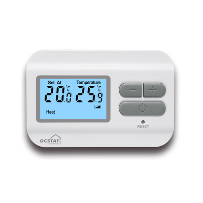Non - thermostat programmable de pièce de Digital avec la couleur de blanc d'offre de batterie
