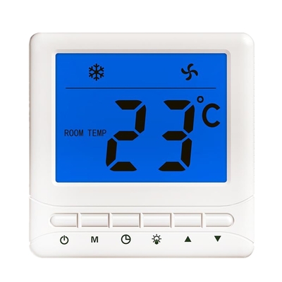 Opération facile de l'exactitude ±1°C de thermostat de la vitesse 6A Digital FCU du blanc 3