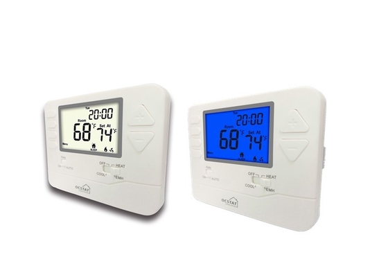 étape multi de pompe à chaleur d'affichage d'affichage à cristaux liquides de thermostat de la CAHT 24V