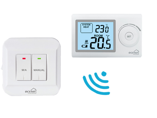 Riseem ABS 230V Smart Digital RF Thermostat de salle non programmable pour le chauffage par le sol Garantie d'un an