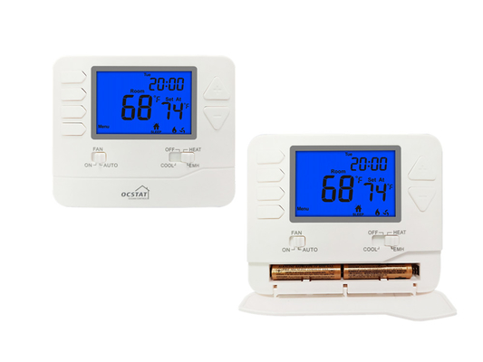 Riseem hebdomadaire programmable avec une précision de 0,5°C Système de climatisation, pompe à chaleur Thermostat 24V