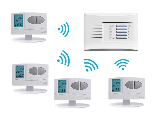 1 à 4 capteurs NTC de précision 0,5°C Thermostat à distance sans fil