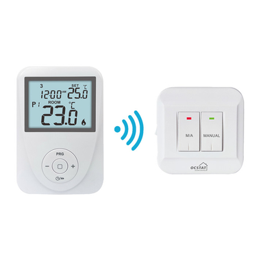 Riseem 230V WiFi RF Thermostat de salle programmable sans fil pour chaudières