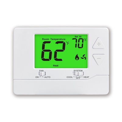 Thermostat électronique non programmable de pièce du capteur 24VAC de NTC pour chauffer et se refroidir