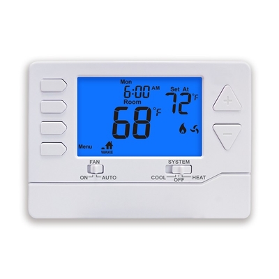Riseem Programmeable 24V 1 chaleur 1 refroidissement de l' air conditionné Thermostat pour le système HVAC