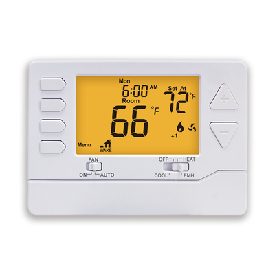 Riseem NTC Sensor 24V LCD 2 chaleur 1 refroidissement thermostat central programmable meilleur pour la maison