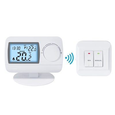 220V ABS blanc rf thermostat sans fil programmable de pièce de 7 jours pour le chauffage