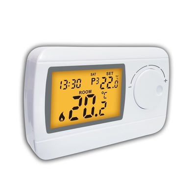 Riseem ABS chaudière à gaz Thermostat de salle numérique câblé programmable pour le système de climatisation