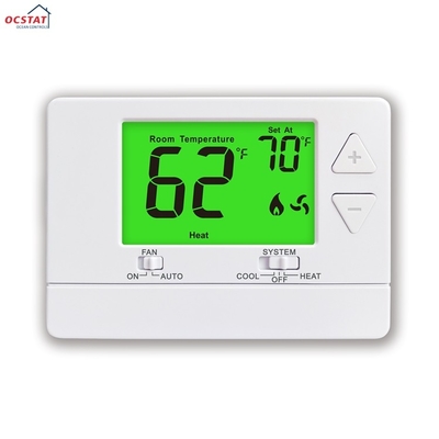 Riseem 24V blanc ABS PC climatiseur batterie non programmable Meilleur thermostat pour la maison pour le système de climatisation de la pièce