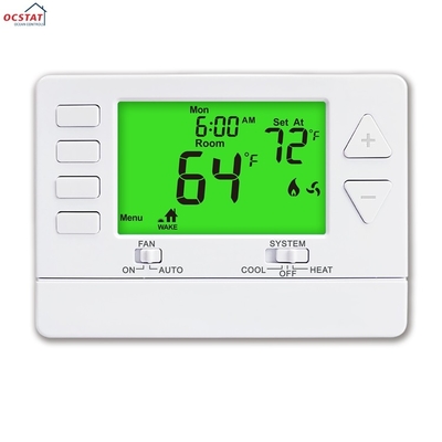 Riseem ABS salle de chauffage numérique programmable 1 chauffage 1 refroidissement Thermostat à étape unique