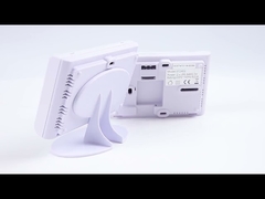 Thermostat d'ambiance numérique RF avec écran LCD bleu ABS OEM ODM pour chauffage et climatisation