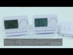 Capteur NTC de thermostat de pièce de chaudière à gaz sans fil d'ABS d'E7RF 230V pour le chauffage par le sol