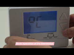 3001 Affichage LCD ABS Thermostat de climatisation pour salle HVAC 24V 60Hz