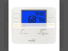 Thermostat programmable numérique LCD 7 jours pour système de chauffage et de climatisation